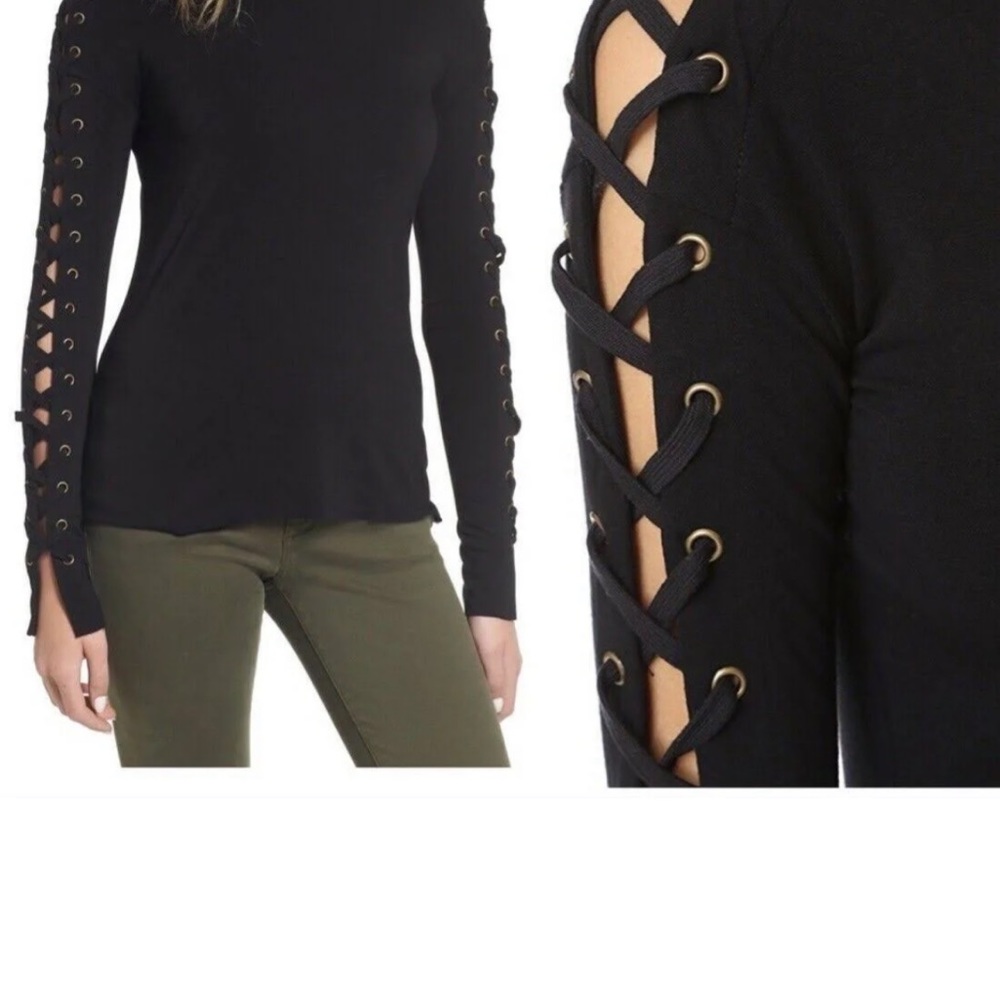 Bailey 44 long sleeve black top